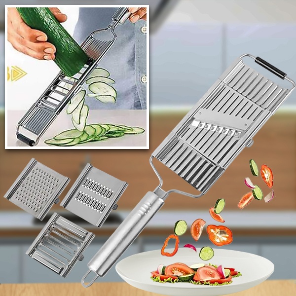 Viacúčelový krájač na zeleninu | SLICEIEST (4 čepele ZDARMA)