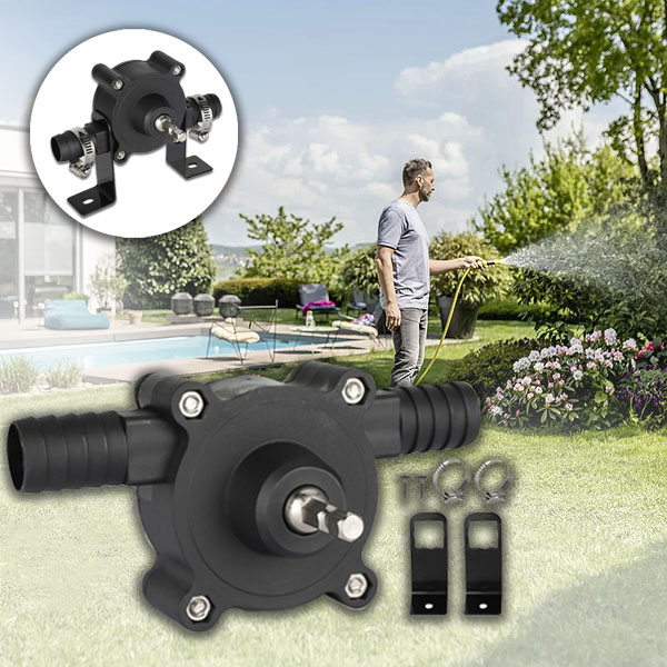Vodné čerpadlo poháňané vŕtačkou - 20-30 L/min, 12x6x4 cm | ROTOPUMP