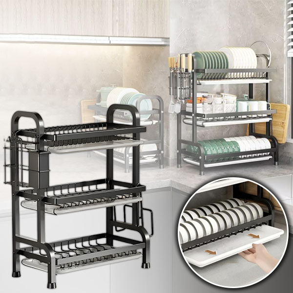 Inteligentný viacvrstvový stojan na riad na rýchle a efektívne sušenie riadu | DRYSTACK