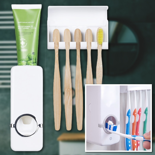 Dávkovač zubnej pasty a držiak kefky | BRUSHBASE