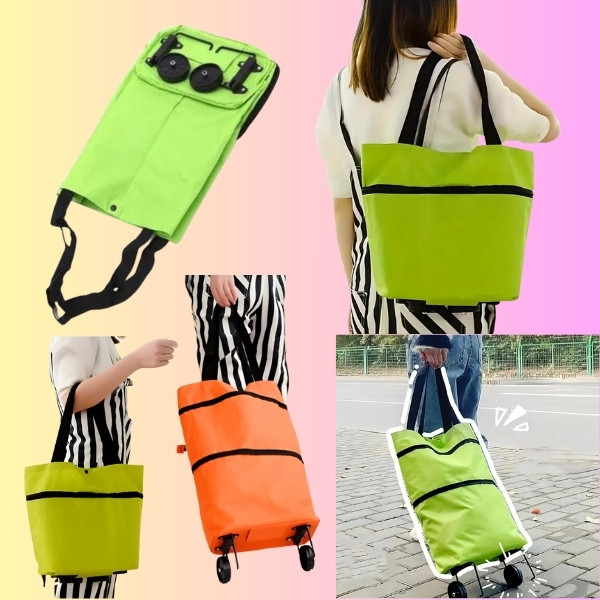 Skladacia nákupná taška na kolieskach | FOLDNCARRY